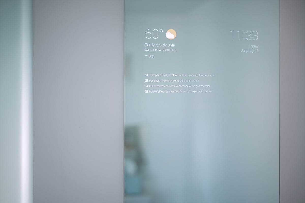 Google ingenjör bygger intelligent badrumsspegel swedroid