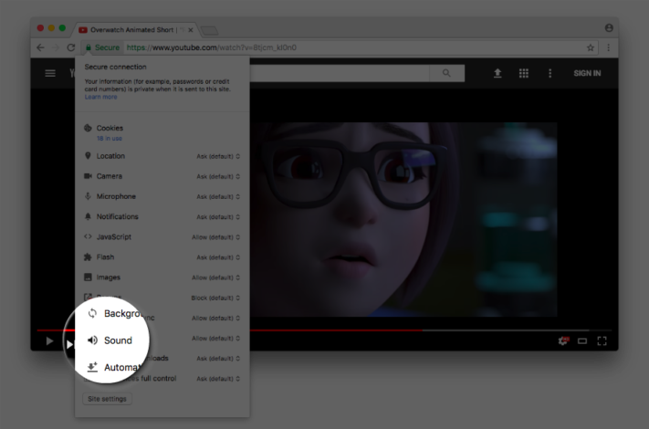 Chrome kan få inställning för att tysta hemsidor permanent