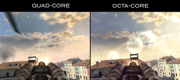Gameloft vill visa skillnaden mellan fyrkärnigt och åttakärnigt