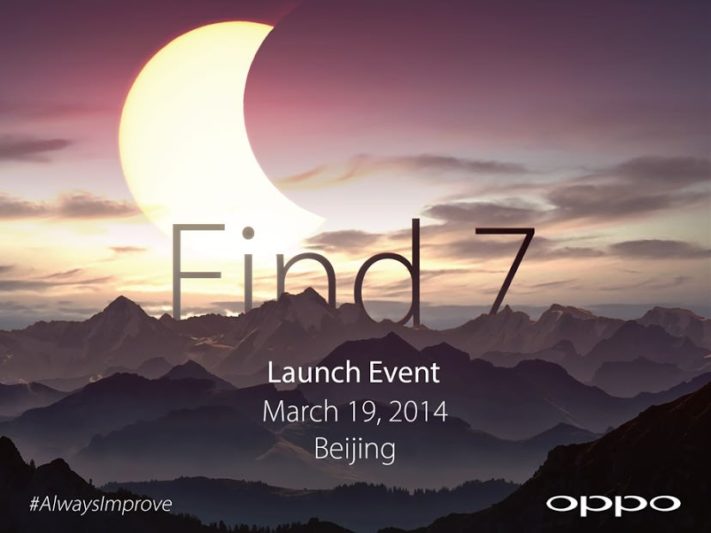 Oppo Find 7 presenteras 19:e mars i Peking