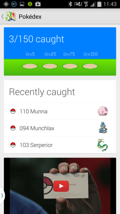 Jaga Pokémons med Google och bli Pokémon Master