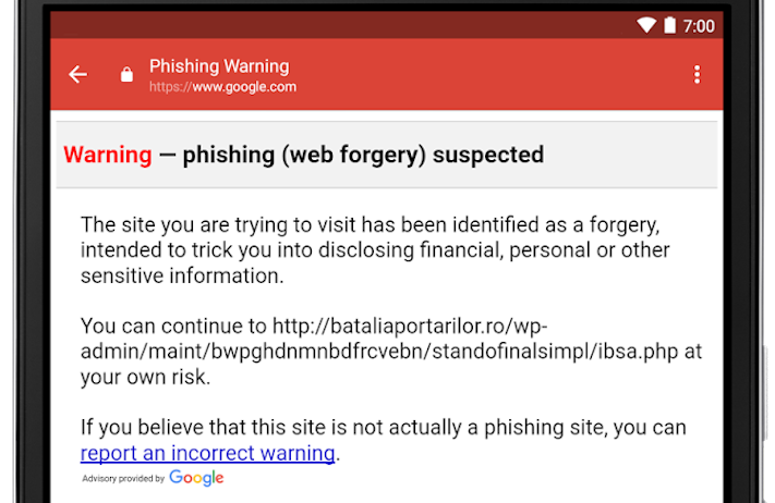 Gmail för Android blir bättre på att varna för nätfiske
