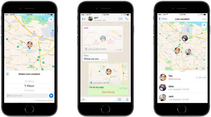 WhatsApp får krypterad platsdelning