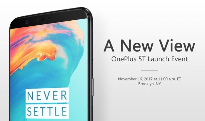 Presentationen av OnePlus 5T inleds 17:00, går att följa live