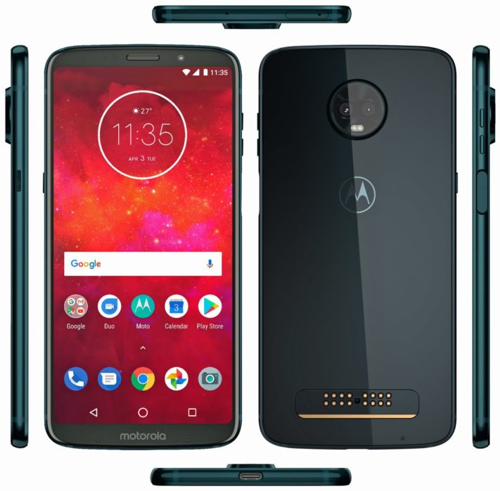 Pressbild på Motorola Moto Z3 Play