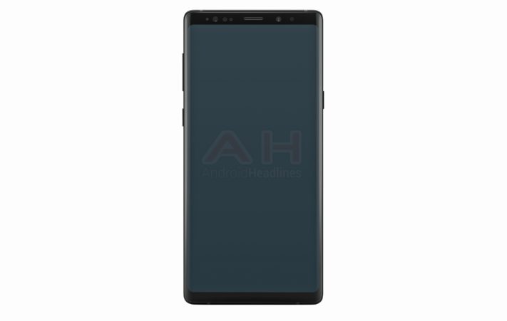 Bild som påstås föreställa Samsung Galaxy Note 9