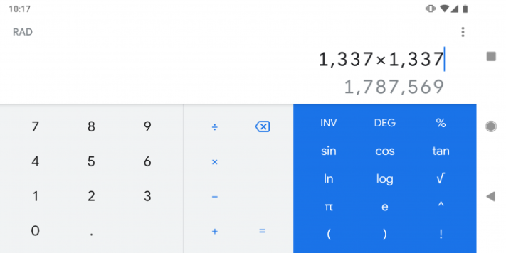 Senaste Google-appen att få ny design är miniräknaren