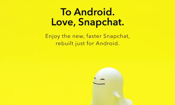 Snapchat släpper snabbare Androidapp
