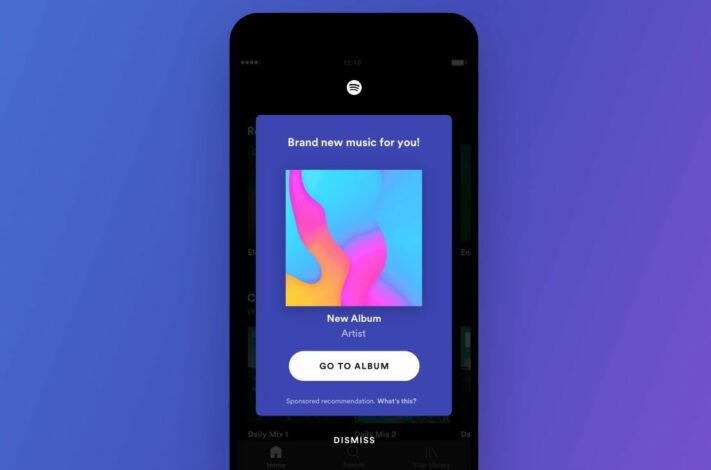 Spotify låter artister betala för att visa meddelanden om nya album