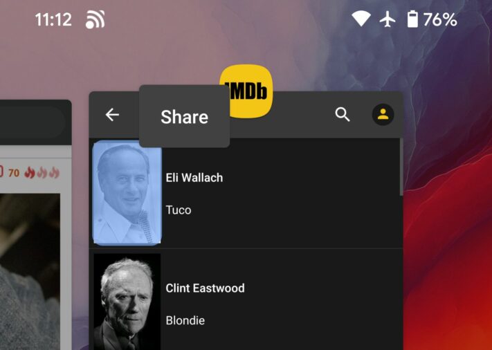 Tips: Det går att kopiera innehåll i multikörningsmenyn i Pixel-telefoner