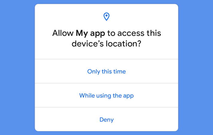 Endast appar som godkänts av Google kommer kunna få ständig tillgång till GPS