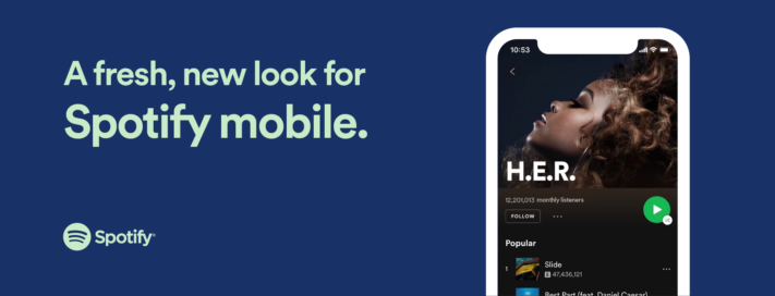 Spotifys mobilappar får uppdaterad design