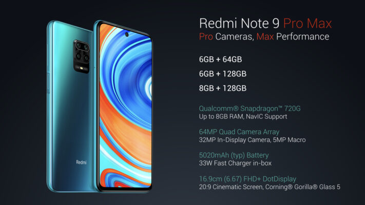 Xiaomi introducerar Redmi Note 9 Pro Max – stor skärm och stort batteri