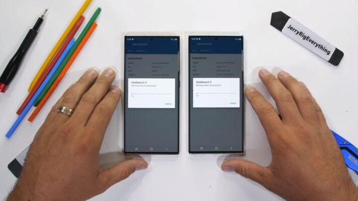Test visar prestandaskillnad mellan Exynos och Snapdragon i Note 20 Ultra