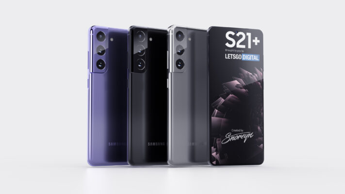 Samsung Galaxy S21 Plus dyker upp i YouTube-video