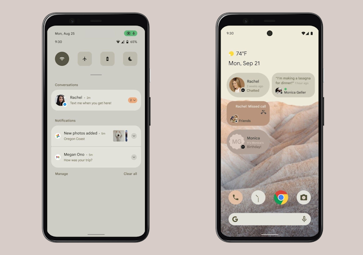 Fler uppgifter om Androids nya gränssnitt: Material NEXT