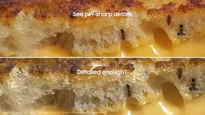 Samsung gör reklam för S21 Ultra genom jämförelse med Iphone 12